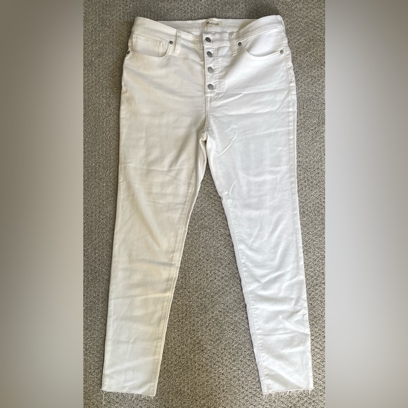 NWT Madewell 9” Mid Rise Skinny Jeans w/ Button Fly - Picture 2 of 3